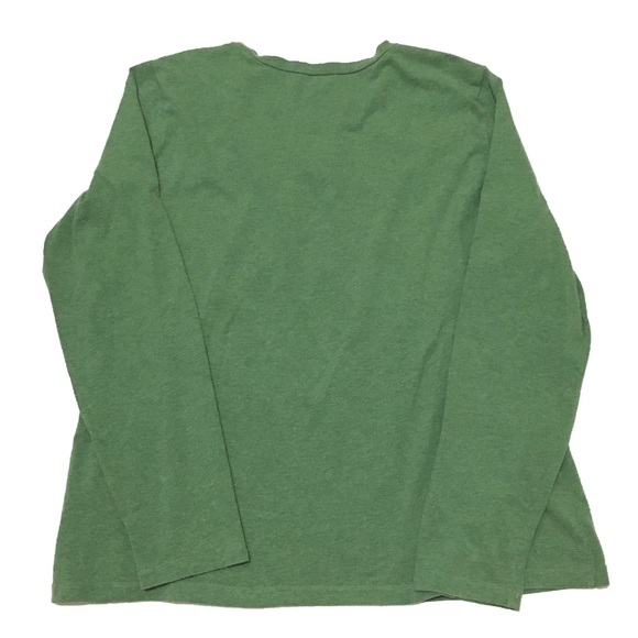🛑🛑Sold🛑🛑🌹HP🌹Send ur bundle2+ offer- L.L.Bean Marled Green Lounge Top - Picture 3 of 3
